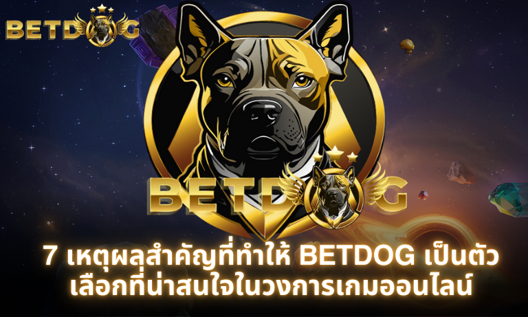 7 เหตุผลสำคัญที่ทำให้ BETDOG เป็นตัวเลือกที่น่าสนใจในวงการเกมออนไลน์
