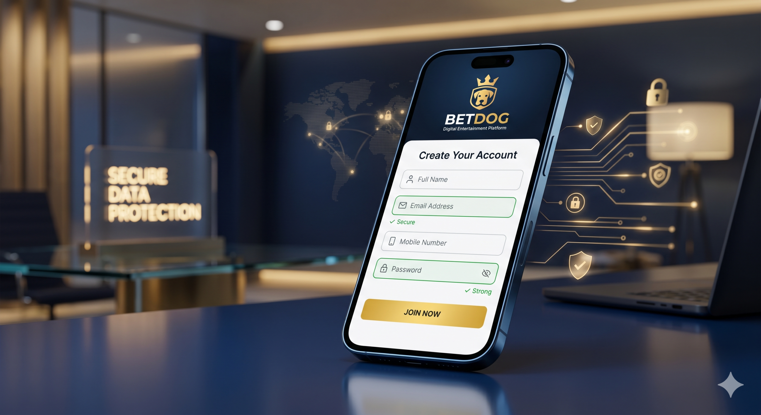 ขั้นตอนวิธีสมัครสมาชิก BETDOG บนโทรศัพท์มือถือผ่านระบบ Secure Onboarding